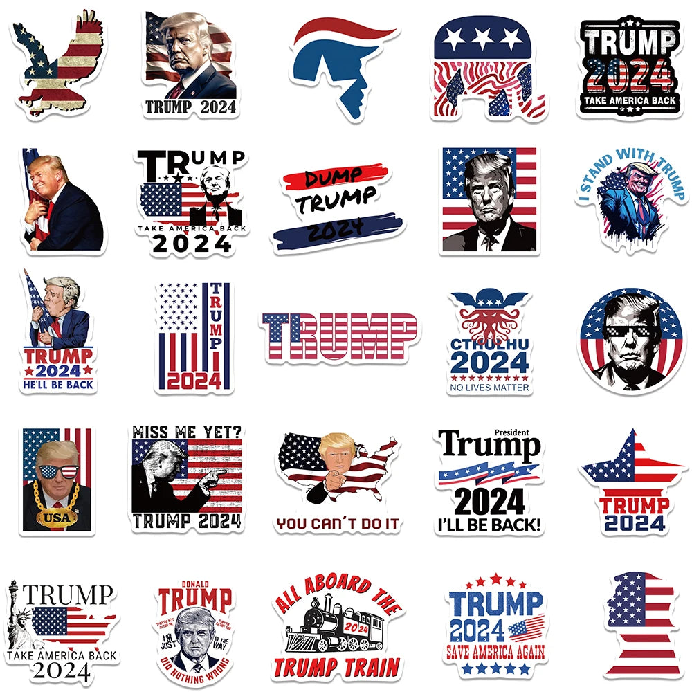 50pcs American Trump Stickers